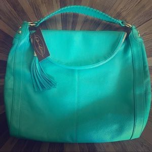 NWT Onna Ehrlich Turquoise Rachel Handbag